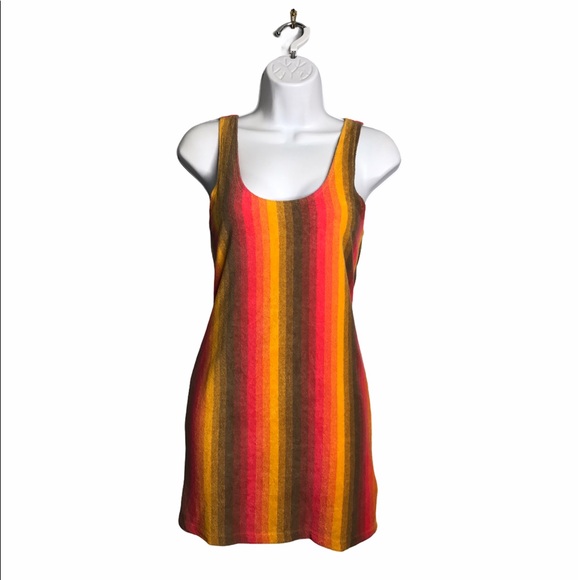 Ecote | Summer Striped Mini Dress Towel Material - Picture 3 of 10